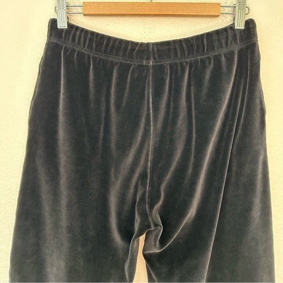 Nili Lotan Daphne Velour Wide Leg Sweatpant black medium - Picture 9 of 13